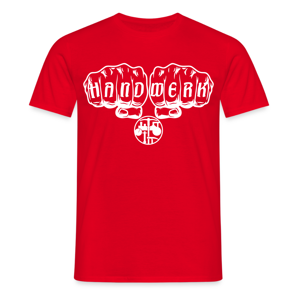 Unisex T-Shirt "Strassenbauer" Rot Männer T-Shirt