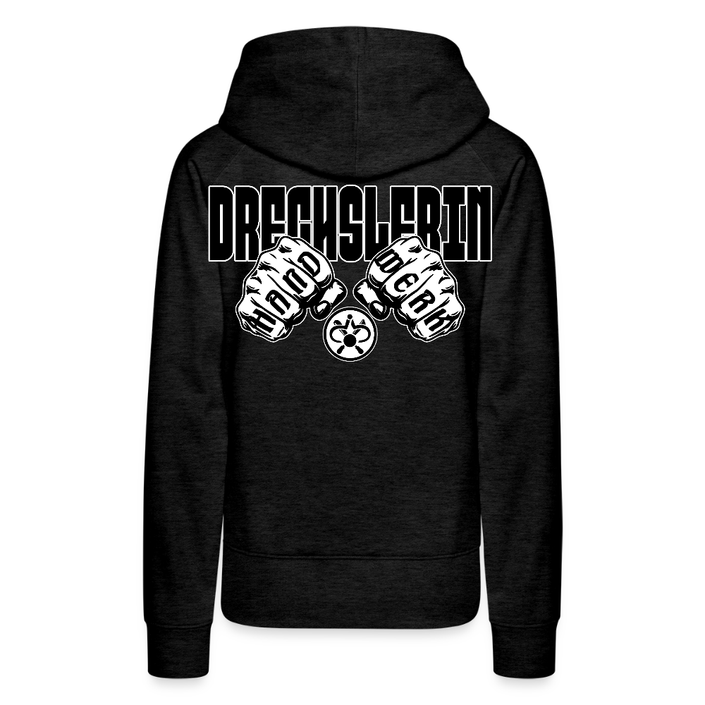 Frauen Hoodie "Drechsler" (beidseitig bedruckt) Anthrazit Frauen Premium Hoodie