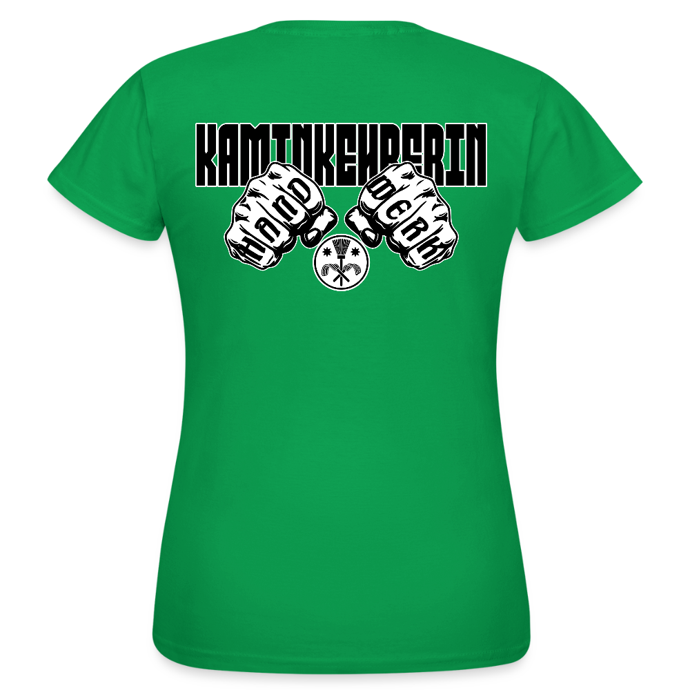 Frauen T-Shirt "Kaminkehrerin" (beidseitig bedruckt) Kelly Green Frauen T-Shirt