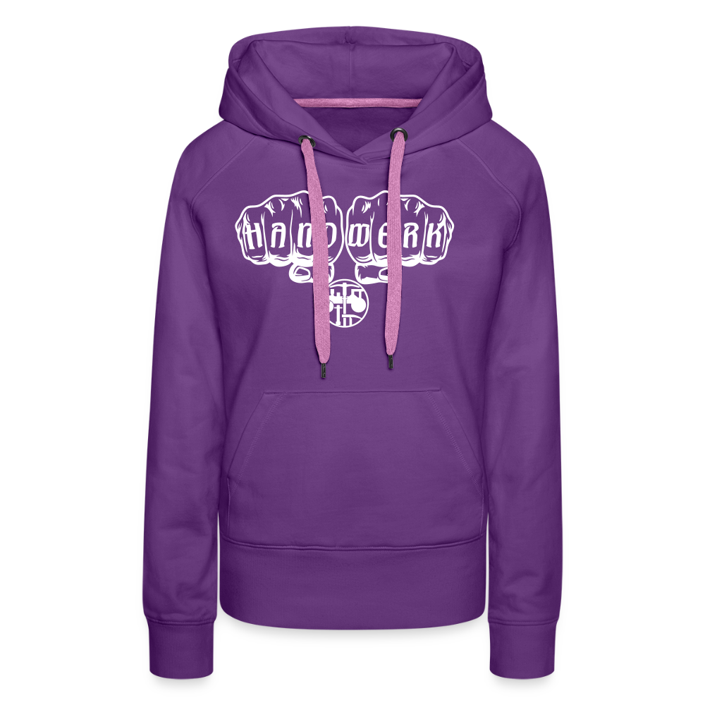 Frauen Premium Hoodie "Strassenbauer" Purple Frauen Premium Hoodie