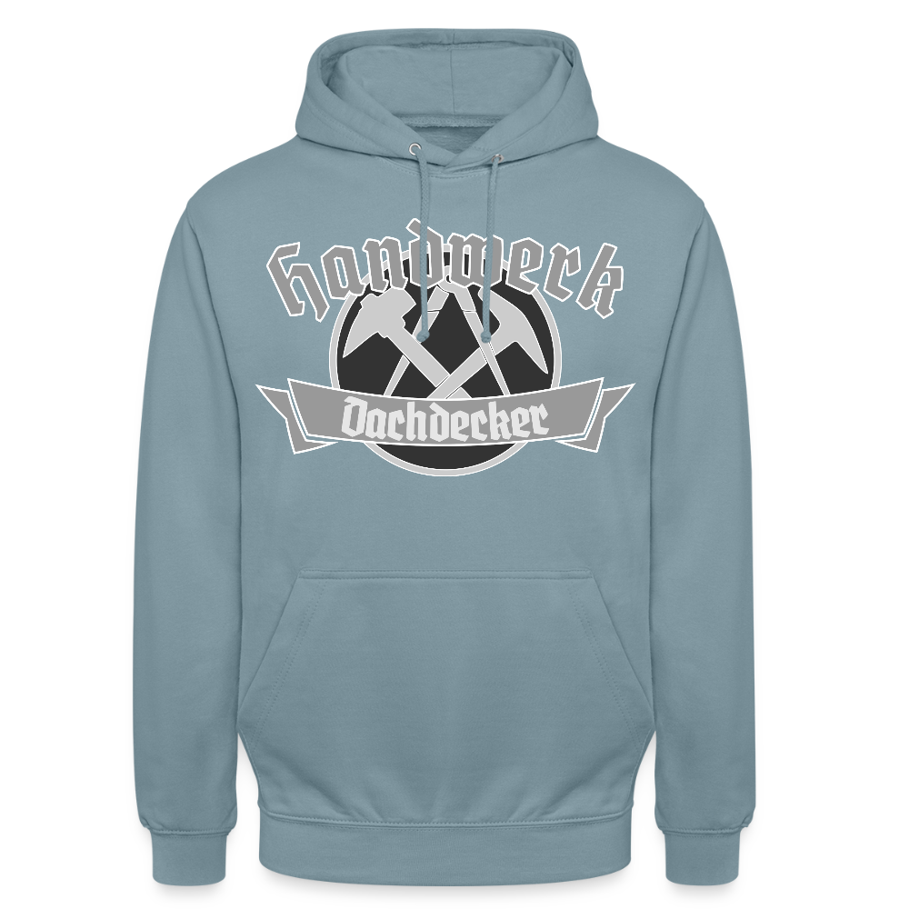 Unisex Hoodie "Dachdecker" Nebelblau Unisex Hoodie
