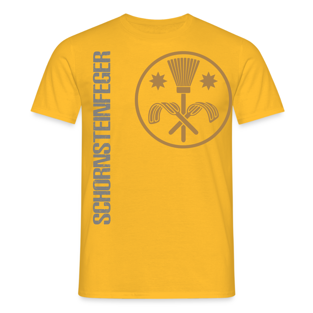 Unisex T-Shirt "Schornsteinfeger" Gelb Männer T-Shirt