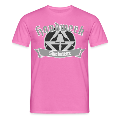 Unisex T-Shirt "Stuckateur" Pink Männer T-Shirt