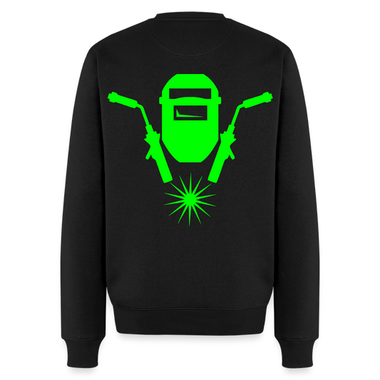 Unisex Premium Pullover "Metallbauer" neongrün Schwarz Männer Premium Pullover