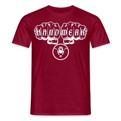 Unisex T-Shirt "Schweisser" Ziegelrot Männer T-Shirt