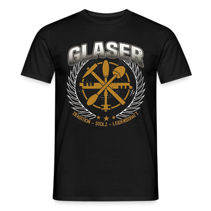 Unisex T-Shirt von Glaser, traditionelles Design, Männer T-Shirt, aus weicher Baumwolle, in neutralen Farben, für Alltag und Freizeit