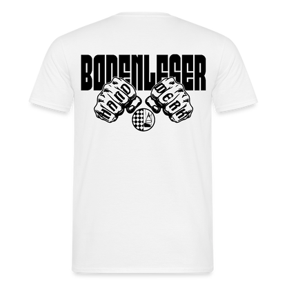 Unisex T-Shirt "Bodenleger" Weiß Männer T-Shirt
