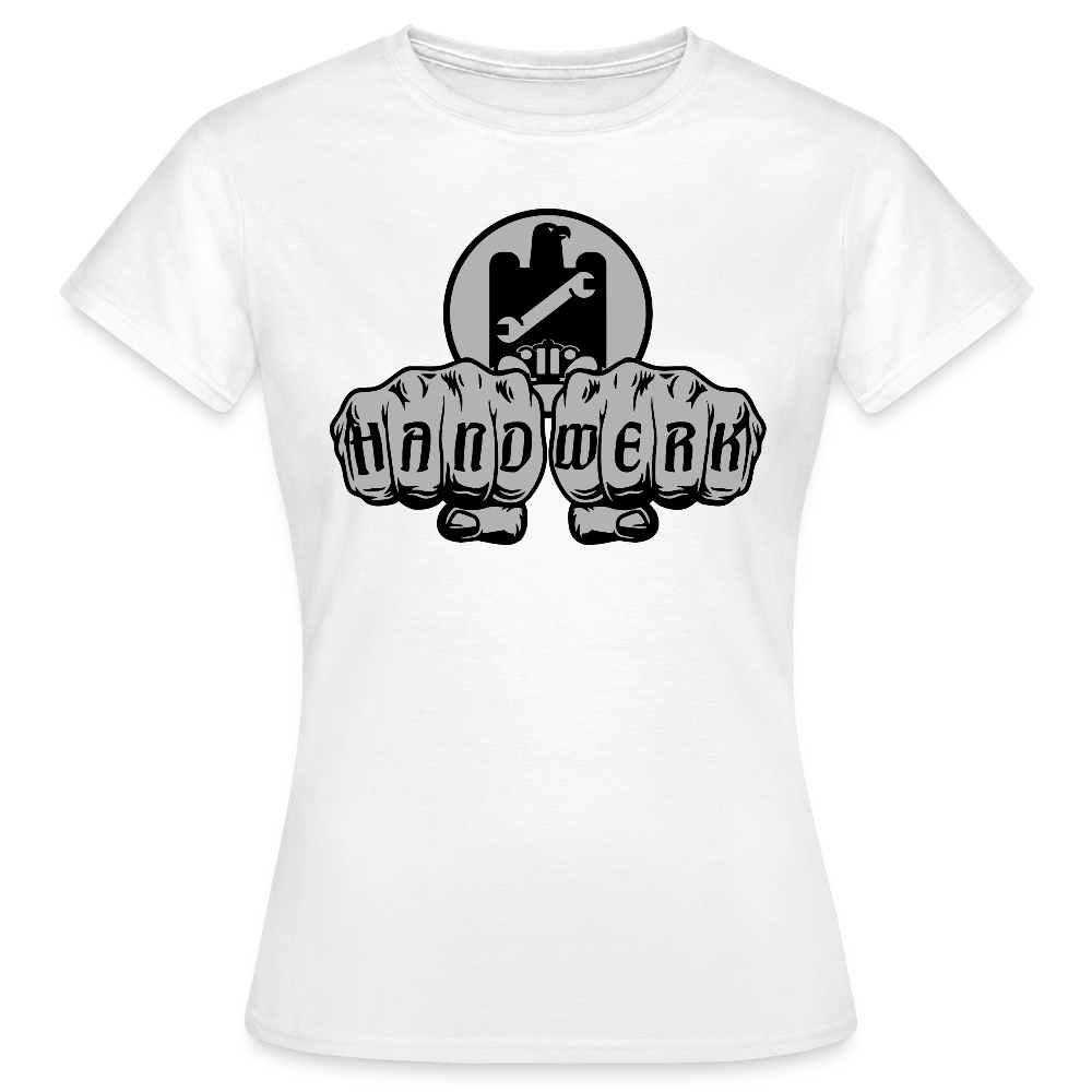 Frauen T-Shirt "KFZ-Mechaniker" Weiß Frauen T-Shirt