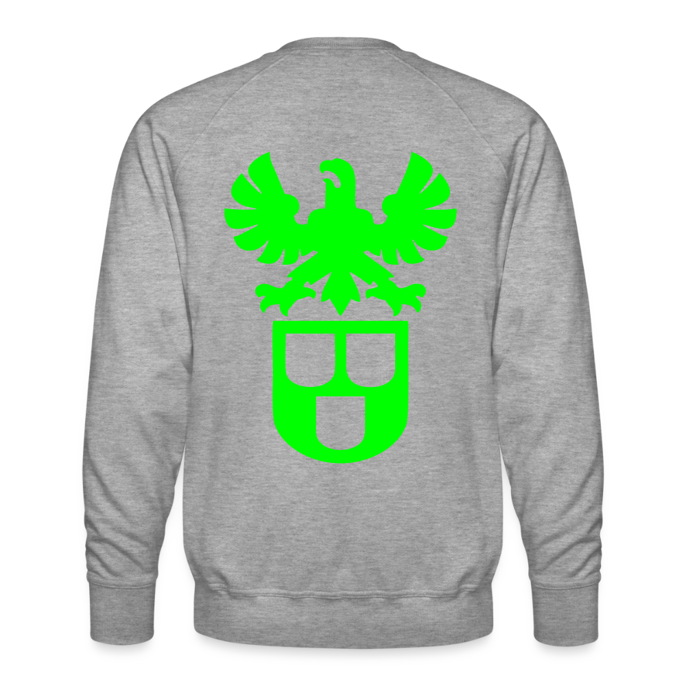 Unisex Premium Pullover "Lackierer" neongrün Grau meliert Männer Premium Pullover