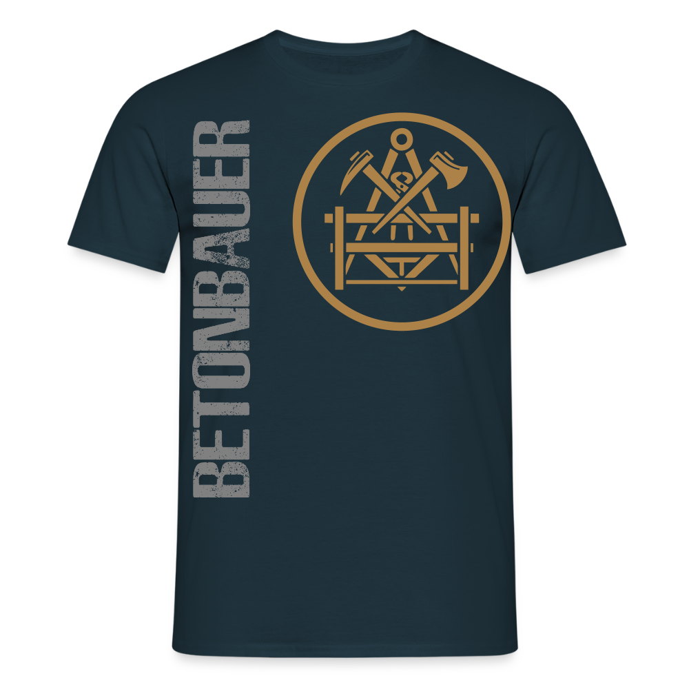 Unisex T-Shirt "Betonbauer" Navy Männer T-Shirt