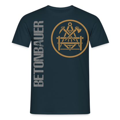 Unisex T-Shirt "Betonbauer" Navy Männer T-Shirt