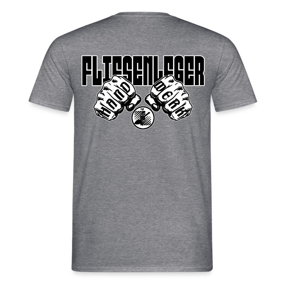 Unisex T-Shirt "Fliesenleger" Graphit meliert Männer T-Shirt