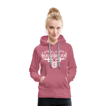 Frauen Premium Hoodie "Gerüstbauer" - Malve