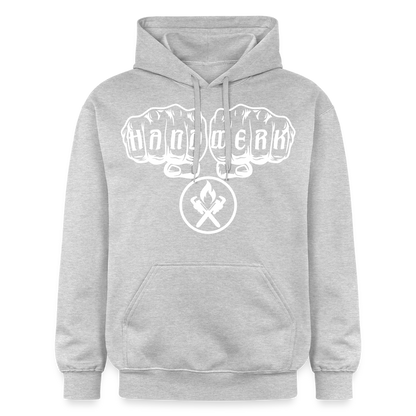 Gildan Unisex Softstyle® "Heizungsbauer" Hellgrau meliert Gildan Unisex Softstyle® Midweight Hoodie