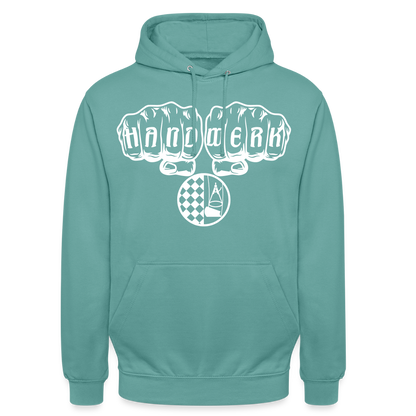 Unisex Hoodie "Bodenleger" Pastelltürkis Unisex Hoodie
