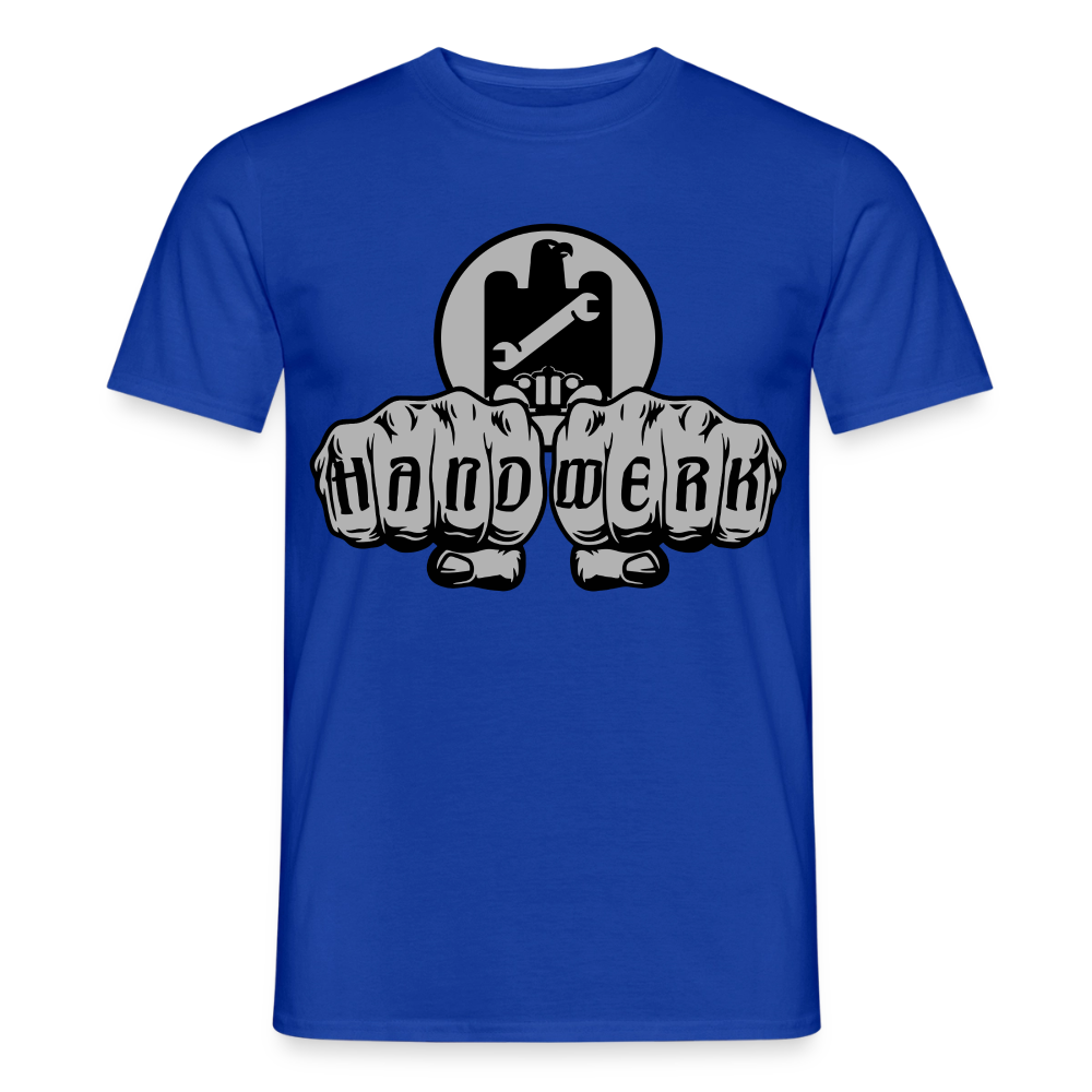 Unisex T-Shirt "KFZ-Mechaniker"-Power von Spreadconnect, Männer T-Shirt mit Mechaniker-Design, schwarzes Baumwollshirt