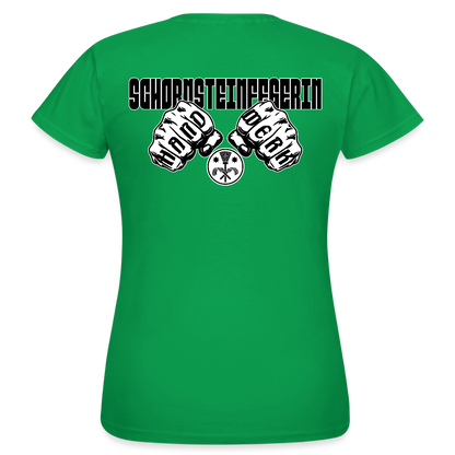 Frauen T-Shirt "Schornsteinfegerin" (beidseitig bedruckt) Kelly Green Frauen T-Shirt