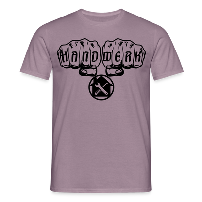 Unisex T-Shirt "Hausmeister" Lilagrau Männer T-Shirt