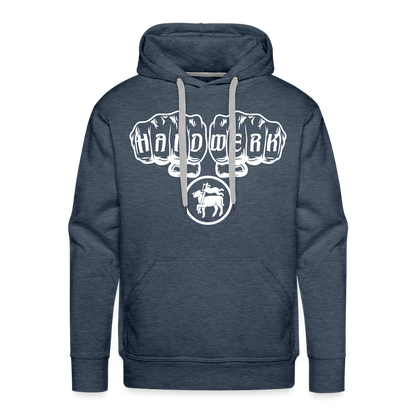 Männer Premium Hoodie "Fleischer" Jeansblau Männer Premium Hoodie
