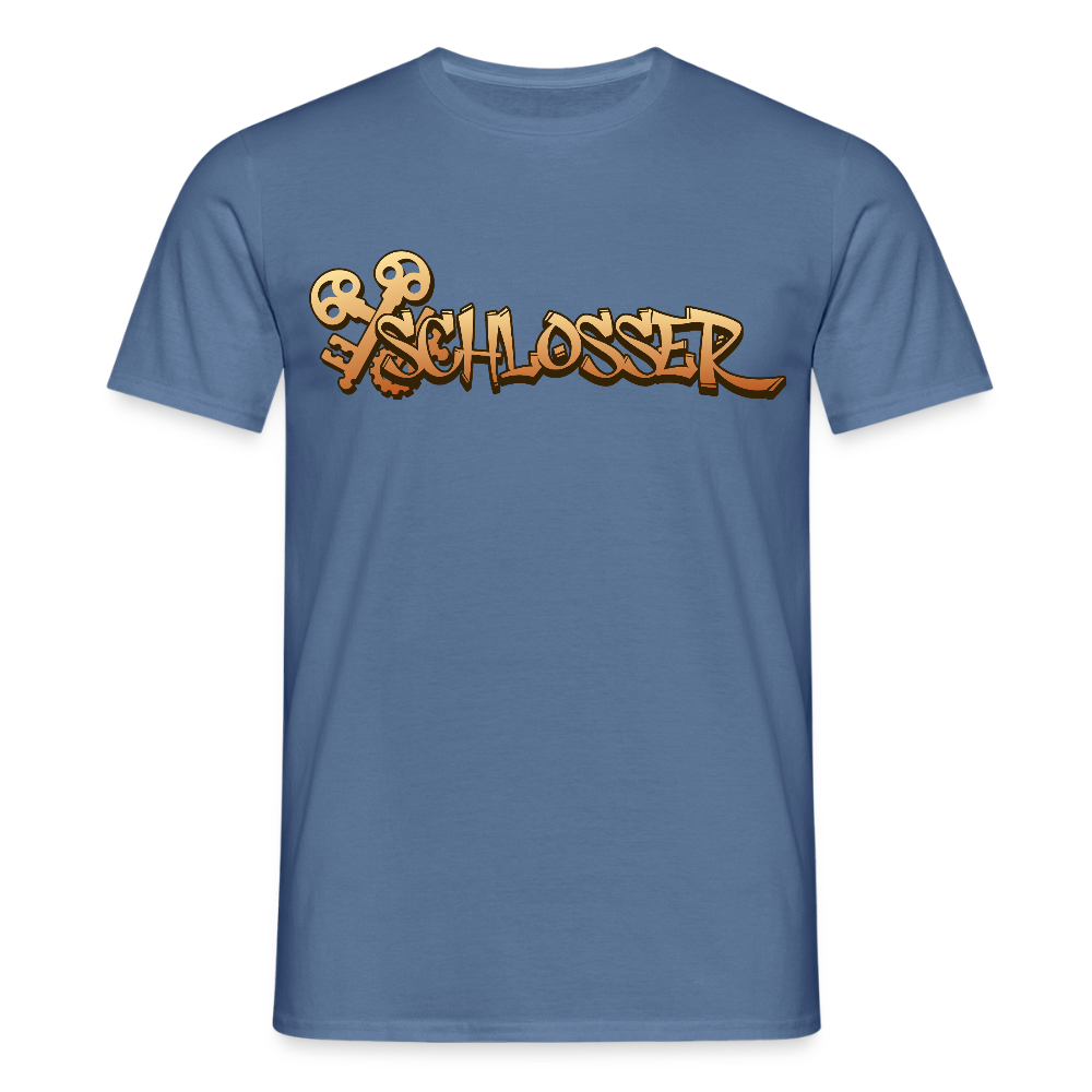 Unisex T-Shirt "Schlosser" Taubenblau Männer T-Shirt
