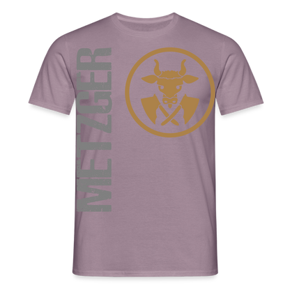 Unisex T-Shirt "Metzger" Lilagrau Männer T-Shirt