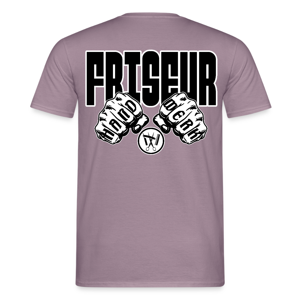 Unisex T-Shirt "Friseur" Lilagrau Männer T-Shirt