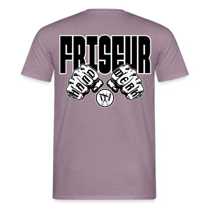 Unisex T-Shirt "Friseur" Lilagrau Männer T-Shirt