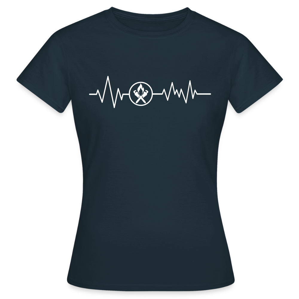 Frauen T-Shirt Heizungsbauer" Navy Frauen T-Shirt