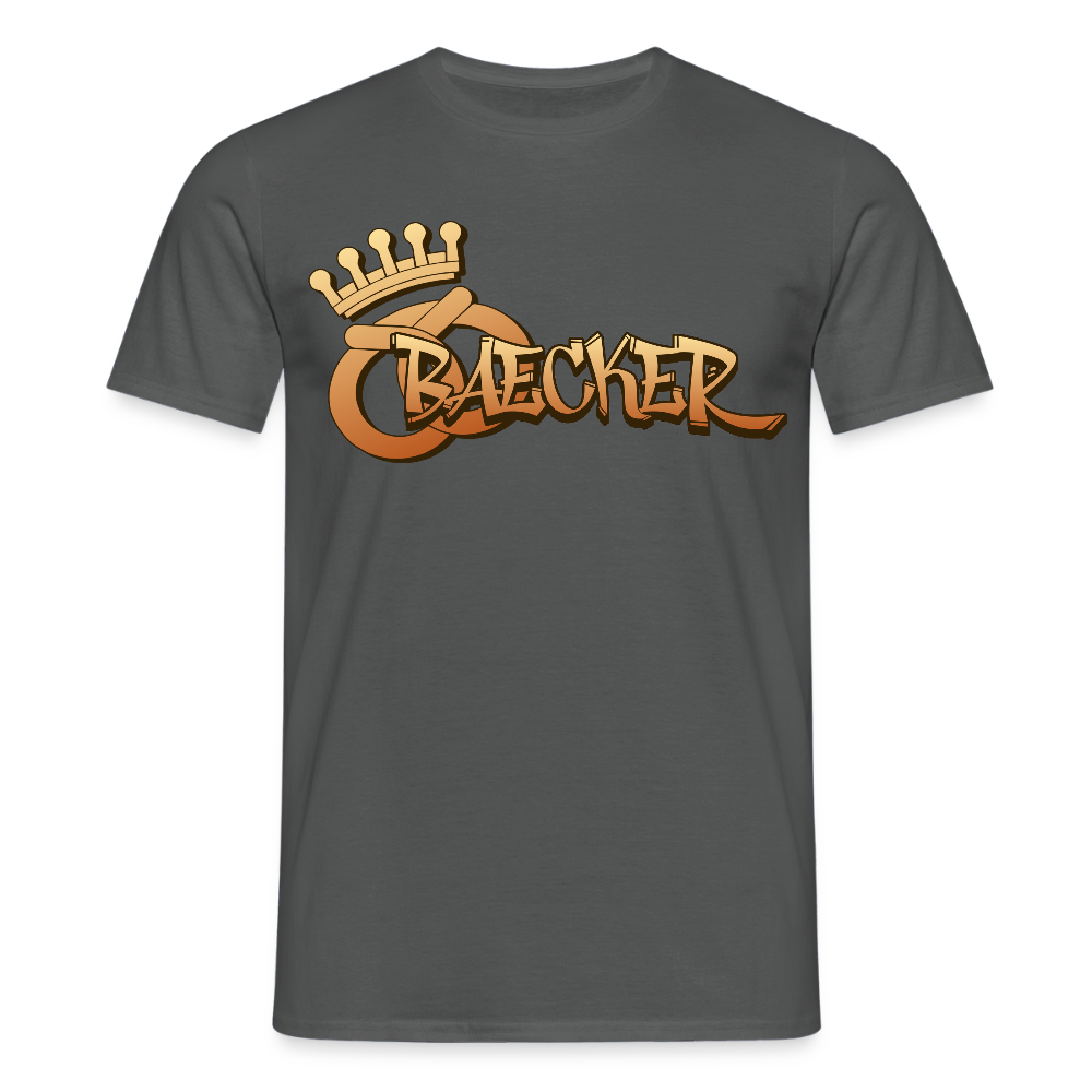 Unisex T-Shirt "Bäcker" Anthrazit Männer T-Shirt