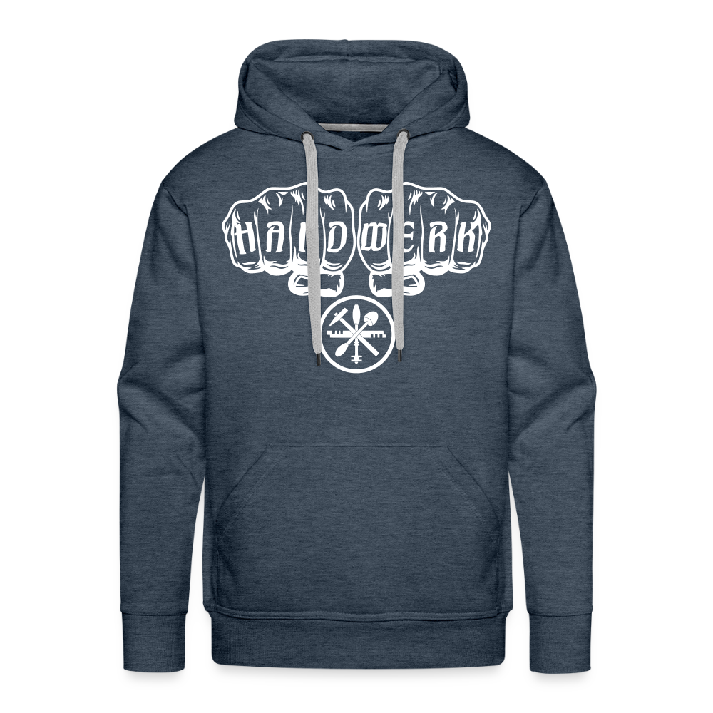 Männer Premium Hoodie "Glaser" Jeansblau Männer Premium Hoodie