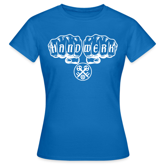 Frauen T-Shirt "Schlosser" Royalblau Frauen T-Shirt