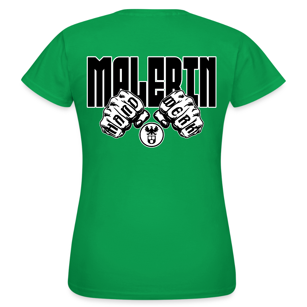 Frauen T-Shirt "Malerin" (beidseitig bedruckt) Kelly Green Frauen T-Shirt