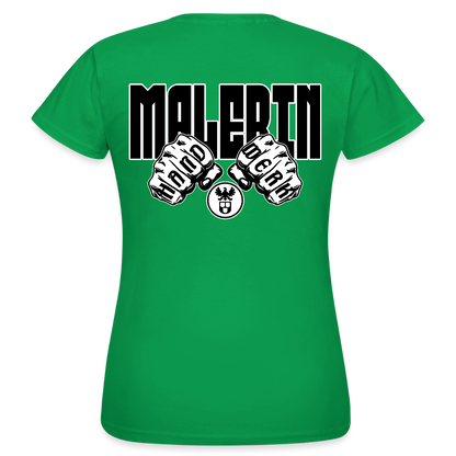 Frauen T-Shirt "Malerin" (beidseitig bedruckt) Kelly Green Frauen T-Shirt