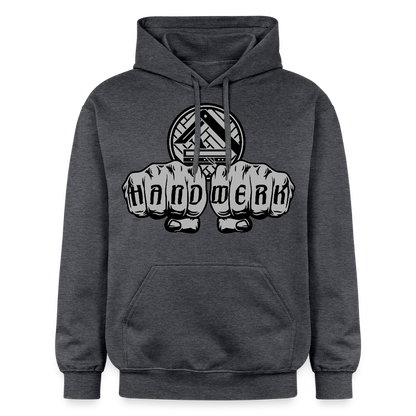 Gildan Unisex Softstyle® "Parkettleger" Dunkelgrau meliert Gildan Unisex Softstyle® Midweight Hoodie