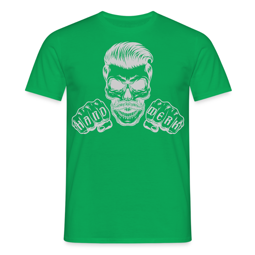 Unisex T-Shirt "Skull-Handwerk" Kelly Green Männer T-Shirt