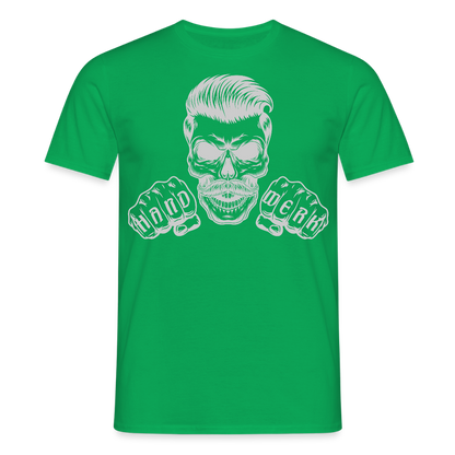 Unisex T-Shirt "Skull-Handwerk" Kelly Green Männer T-Shirt