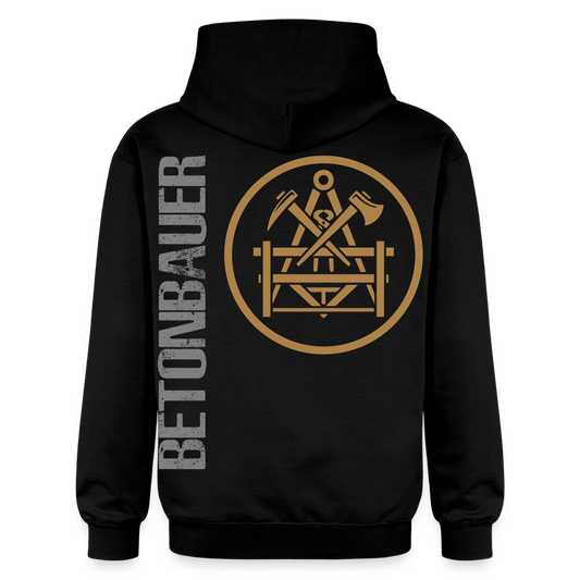 Gildan Unisex Softstyle® "Betonbauer" Schwarz Gildan Unisex Softstyle® Midweight Hoodie