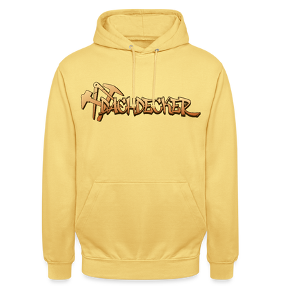Unisex Hoodie "Dachdecker" Zitronengelb Unisex Hoodie