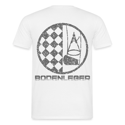 Unisex T-Shirt "Bodenleger" Weiß Männer T-Shirt