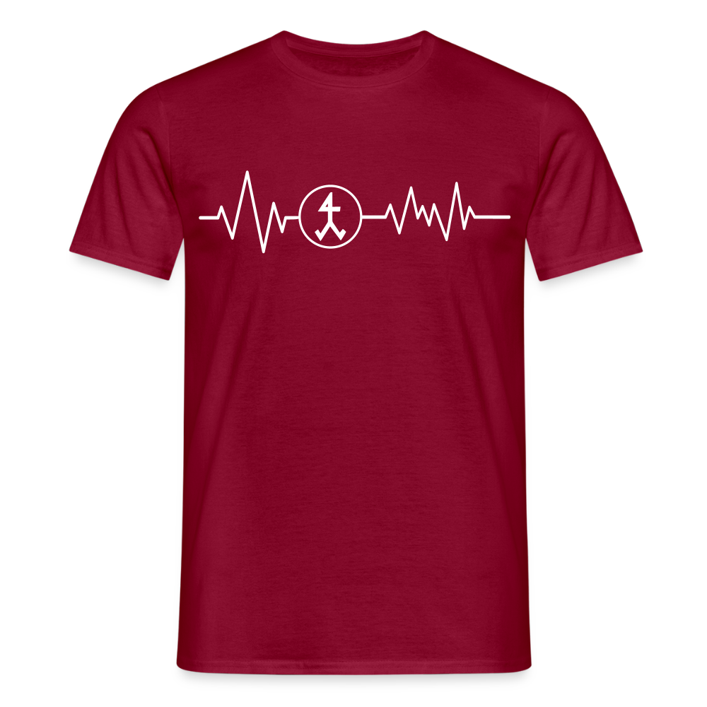 Unisex T-Shirt "Steinmetz" Ziegelrot Männer T-Shirt