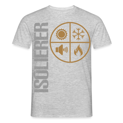 Unisex T-Shirt "Isolierer" Grau meliert Männer T-Shirt