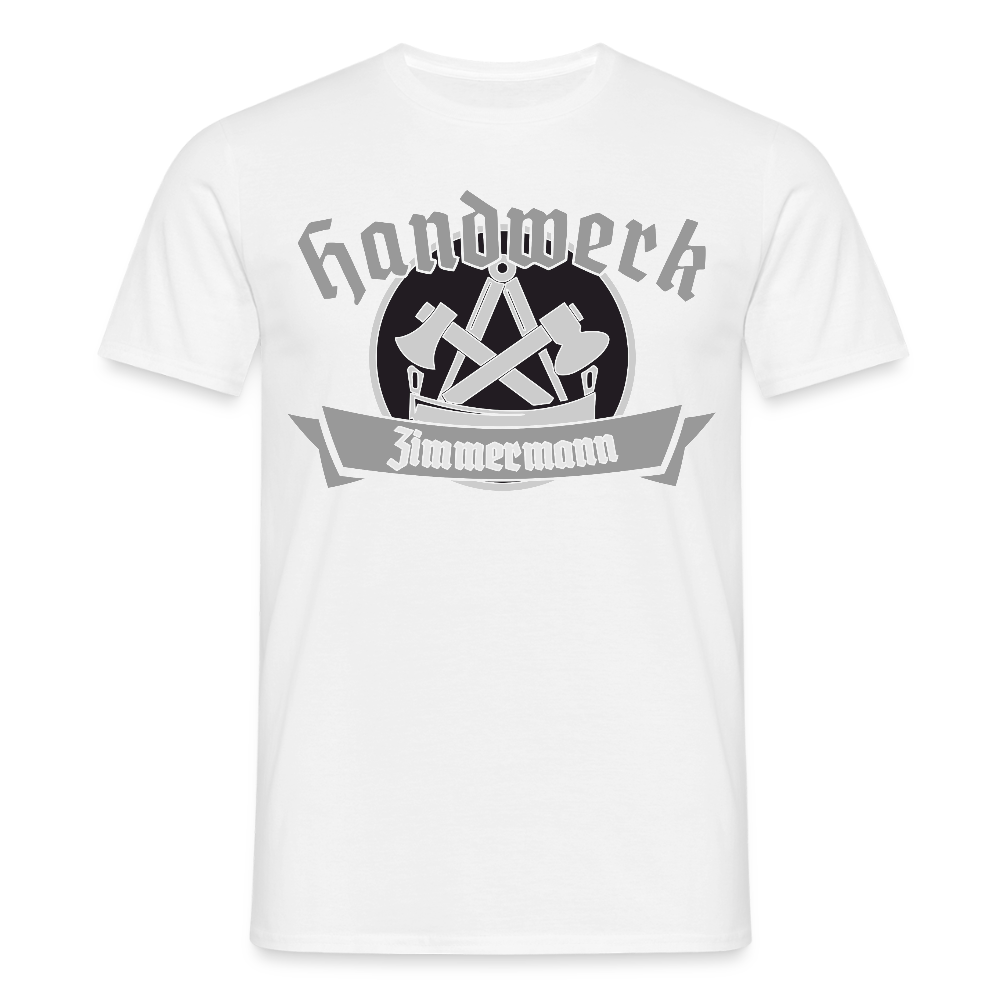 Unisex T-Shirt "Zimmermann" Weiß Männer T-Shirt