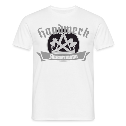 Unisex T-Shirt "Zimmermann" Weiß Männer T-Shirt