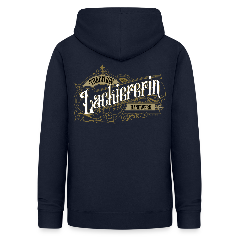 Frauen Hoodie "Lackiererin" Nostalgie Handwerk Navy Frauen Hoodie
