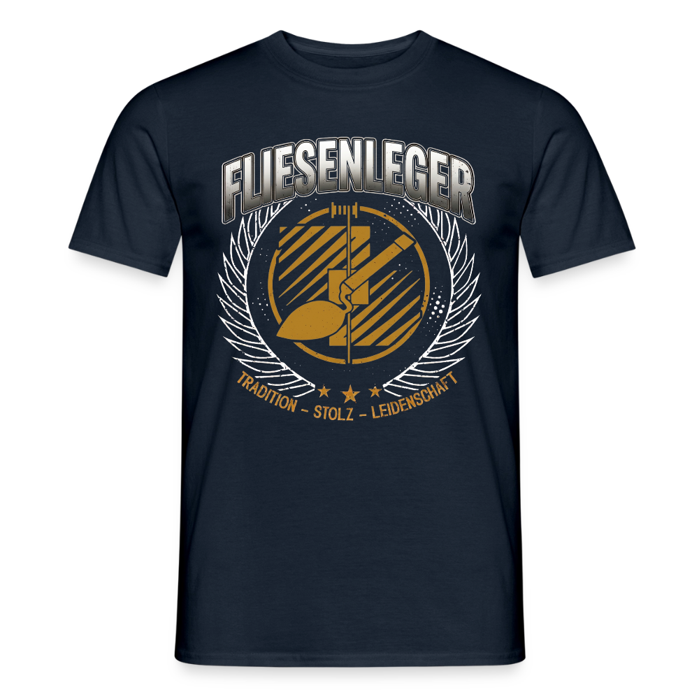 Unisex Tradition Fliesenleger T-Shirt von Spreadconnect, Männer T-Shirt mit Fliesenleger-Motiv in angenehmer Passform