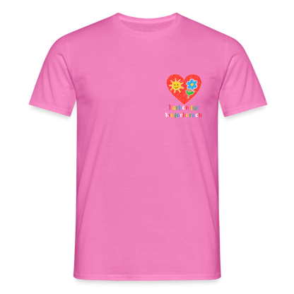 Unisex T-Shirt "Farben für Kinderherzen" (beidseitig bedruckt) Pink Männer T-Shirt
