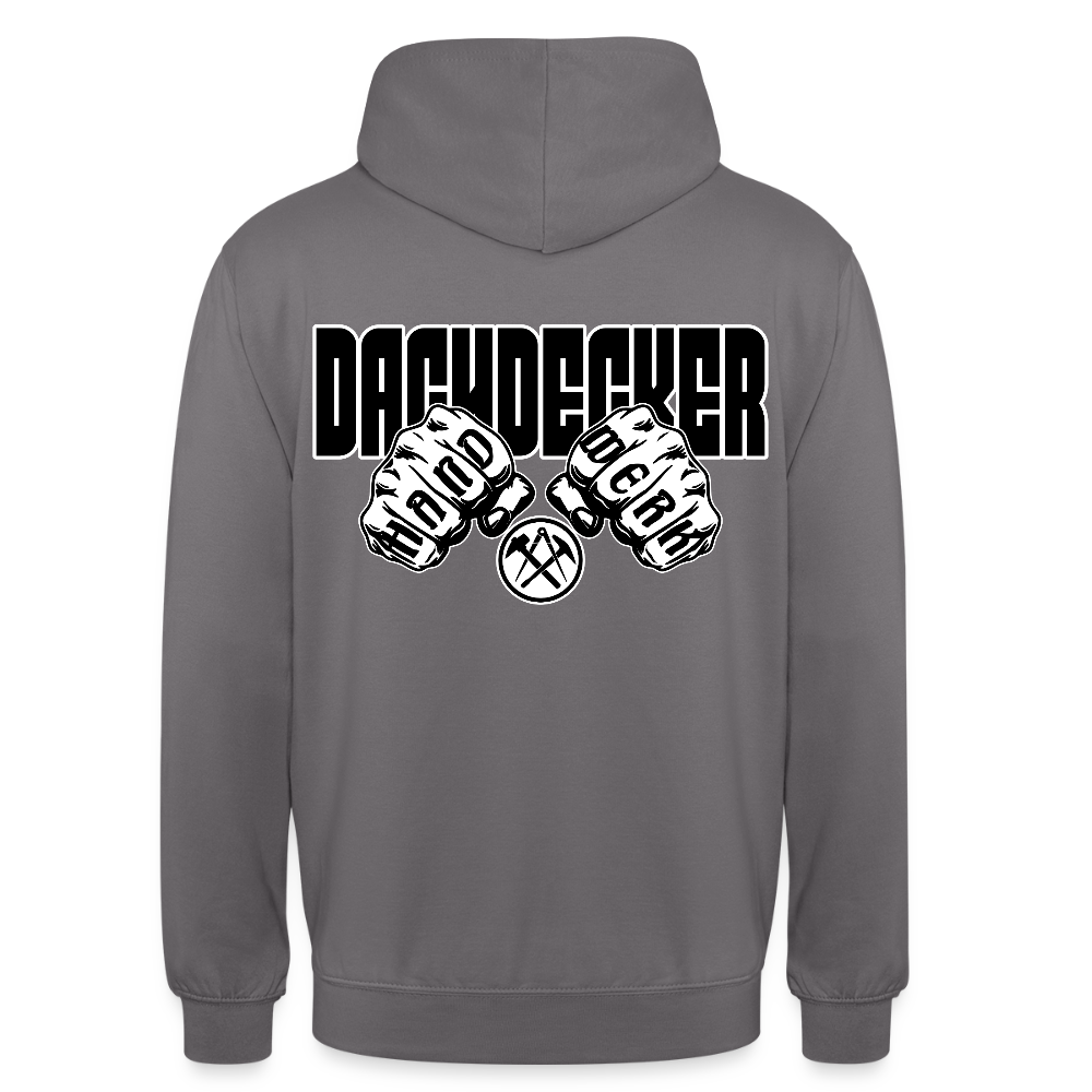 Unisex Hoodie "Dachdecker" Mittelgrau Unisex Hoodie