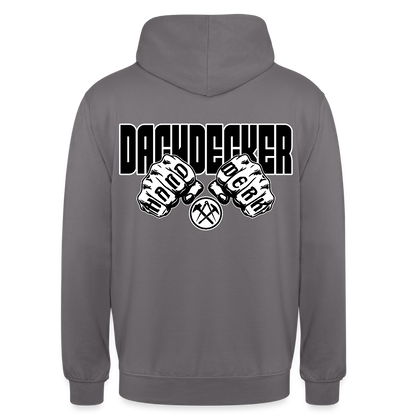 Unisex Hoodie "Dachdecker" Mittelgrau Unisex Hoodie
