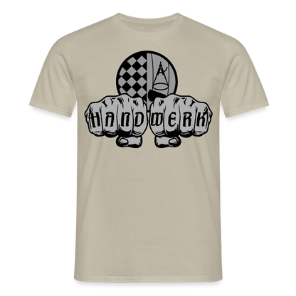 Unisex T-Shirt "Bodenleger" Sandbeige Männer T-Shirt