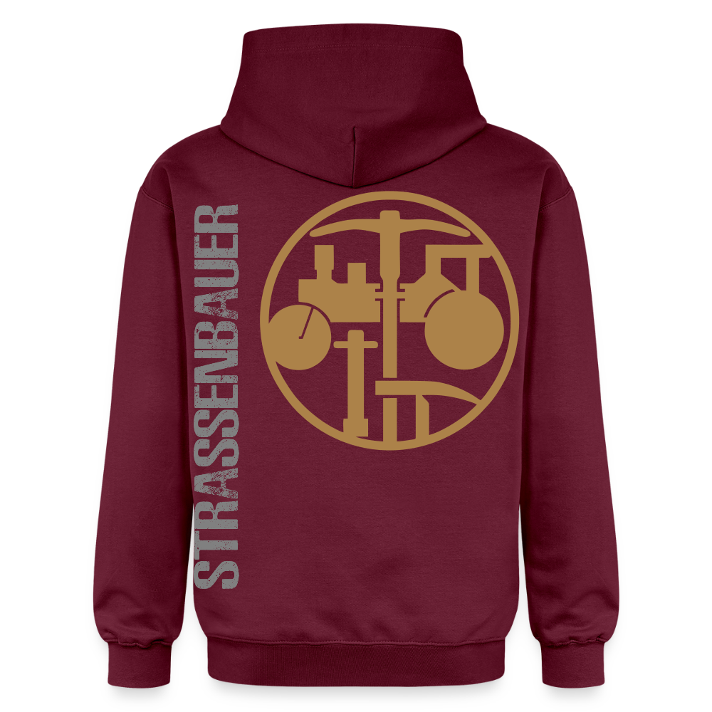Gildan Unisex Softstyle® "Strassenbauer" Maroon Gildan Unisex Softstyle® Midweight Hoodie
